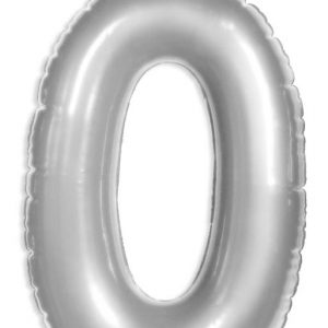Opblaasbare cijfers zilver