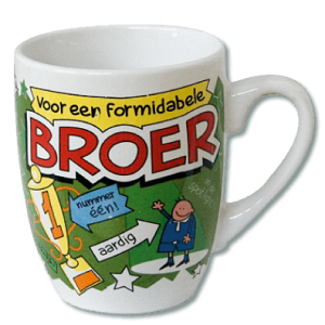 Cartoon Mok- Broer