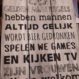 In deze man cave