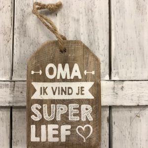 Hanger oma ik vind je super lief