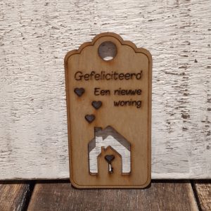 Label gefeliciteerd woning