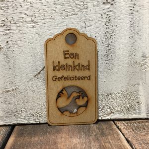 label een kleinkind gefeliciteerd