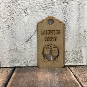 label wijntje doen?
