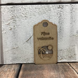 label fijne vakantie