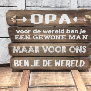 Opa voor de wereld ben je een gewone man