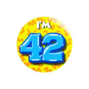 Button i'm 42