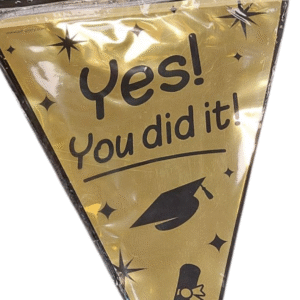 Vlaggenlijn yes you did it  geslaagd